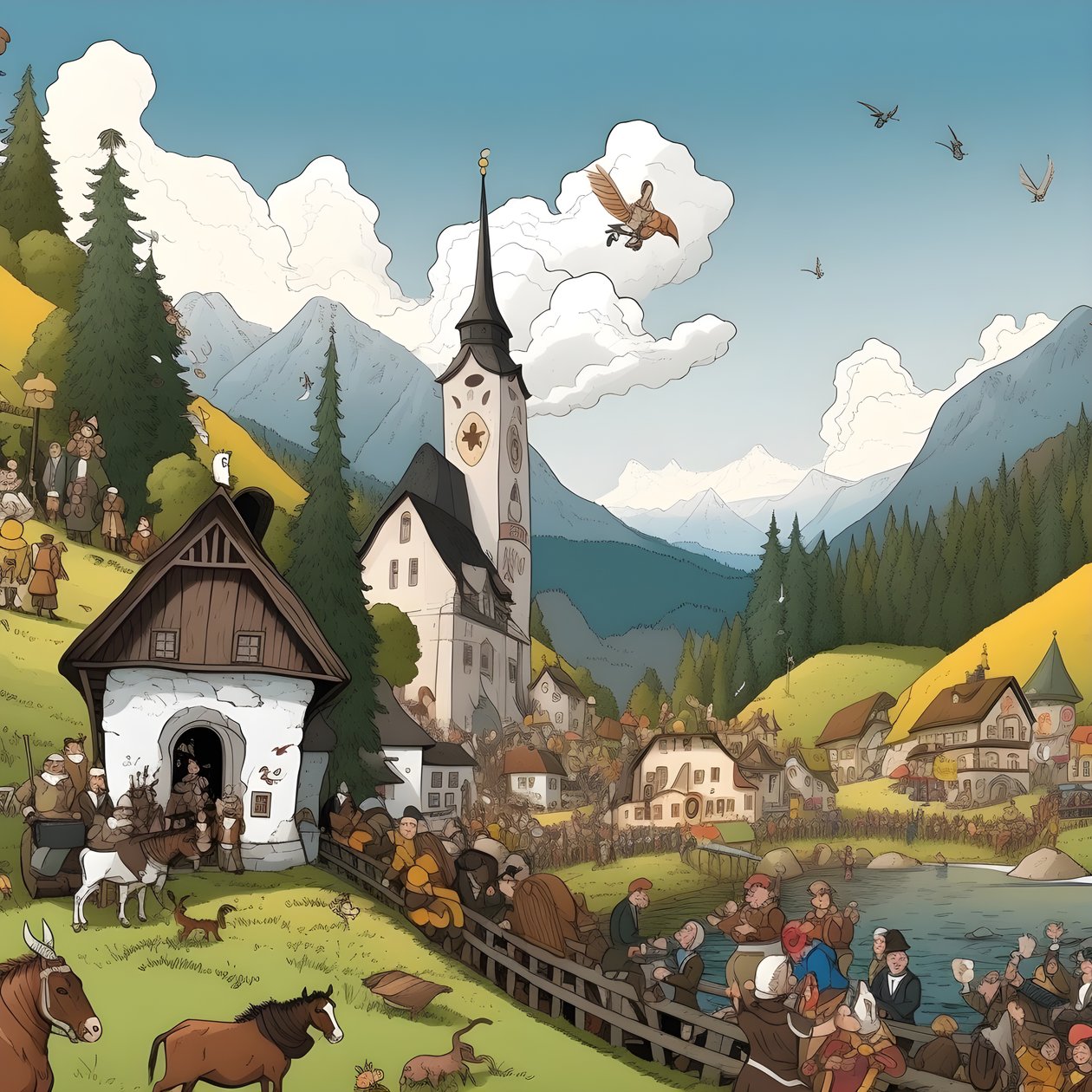 Austria, cartone animato 1 da Kurt Heppke