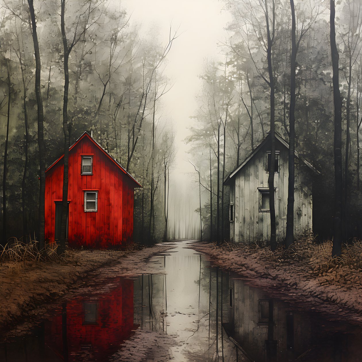 due case rosse nel bosco 3 da Kurt Heppke