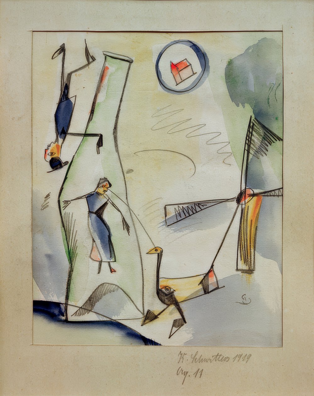 Aq. 11 (Immagine-Donna-Oca) da Kurt Schwitters