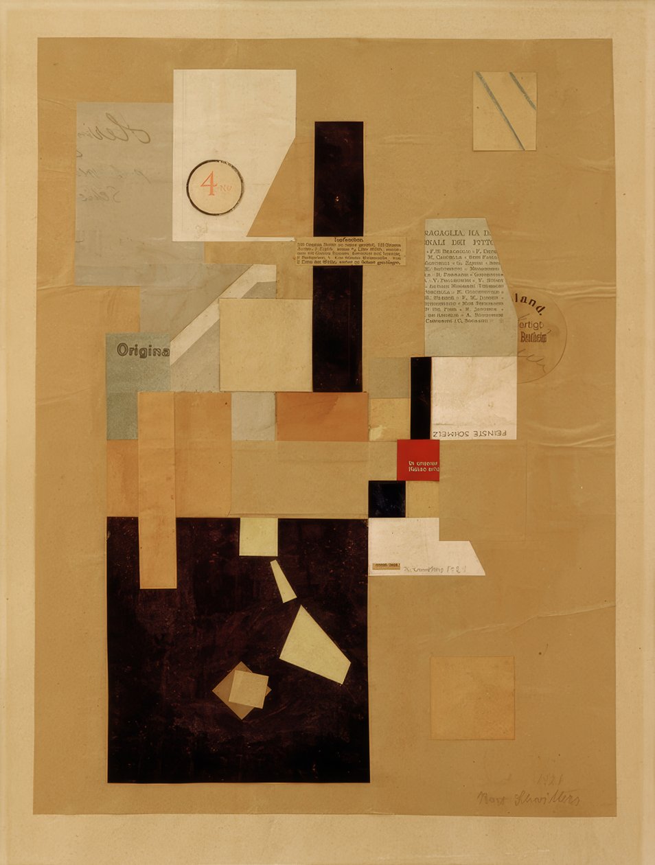 Senza titolo da Kurt Schwitters