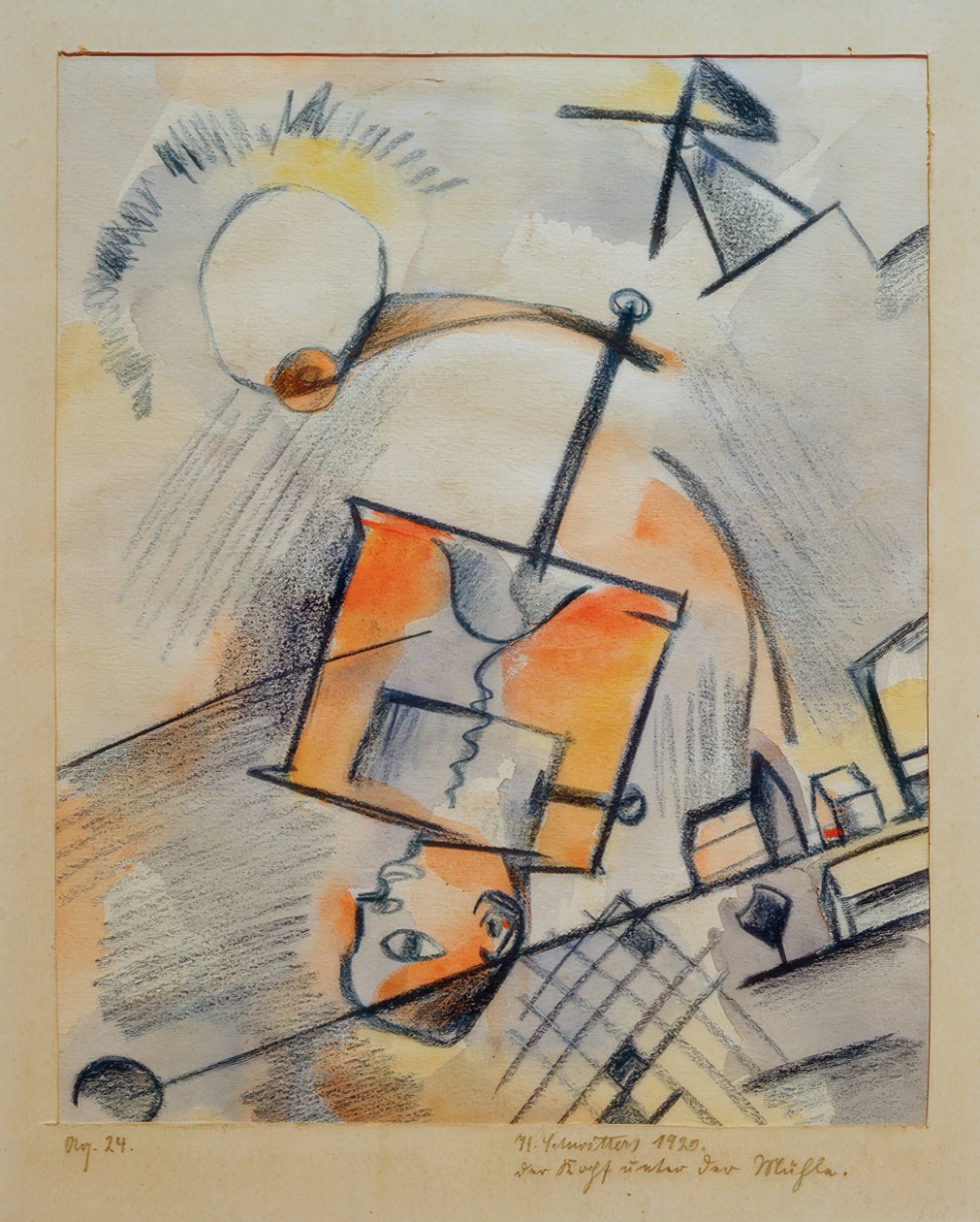 Senza titolo (La testa sotto il mulino) da Kurt Schwitters