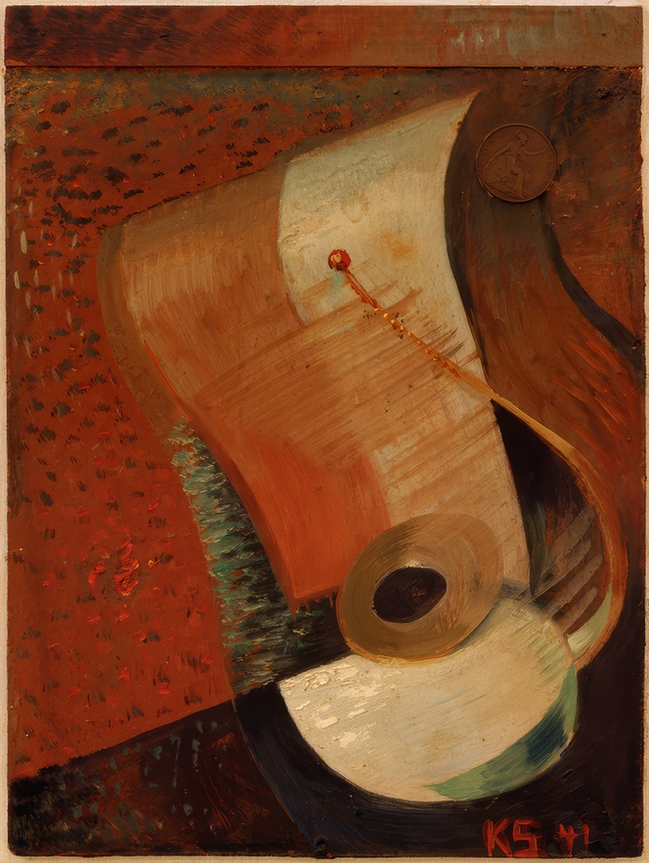 Natura morta con penny da Kurt Schwitters