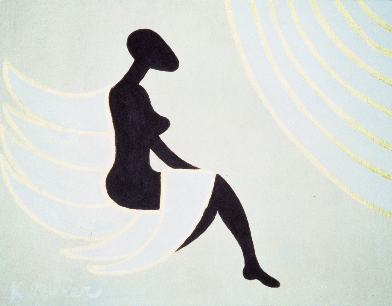 Lady Angel, 2005 (acrilico su tela) da Kurtis L. Miller
