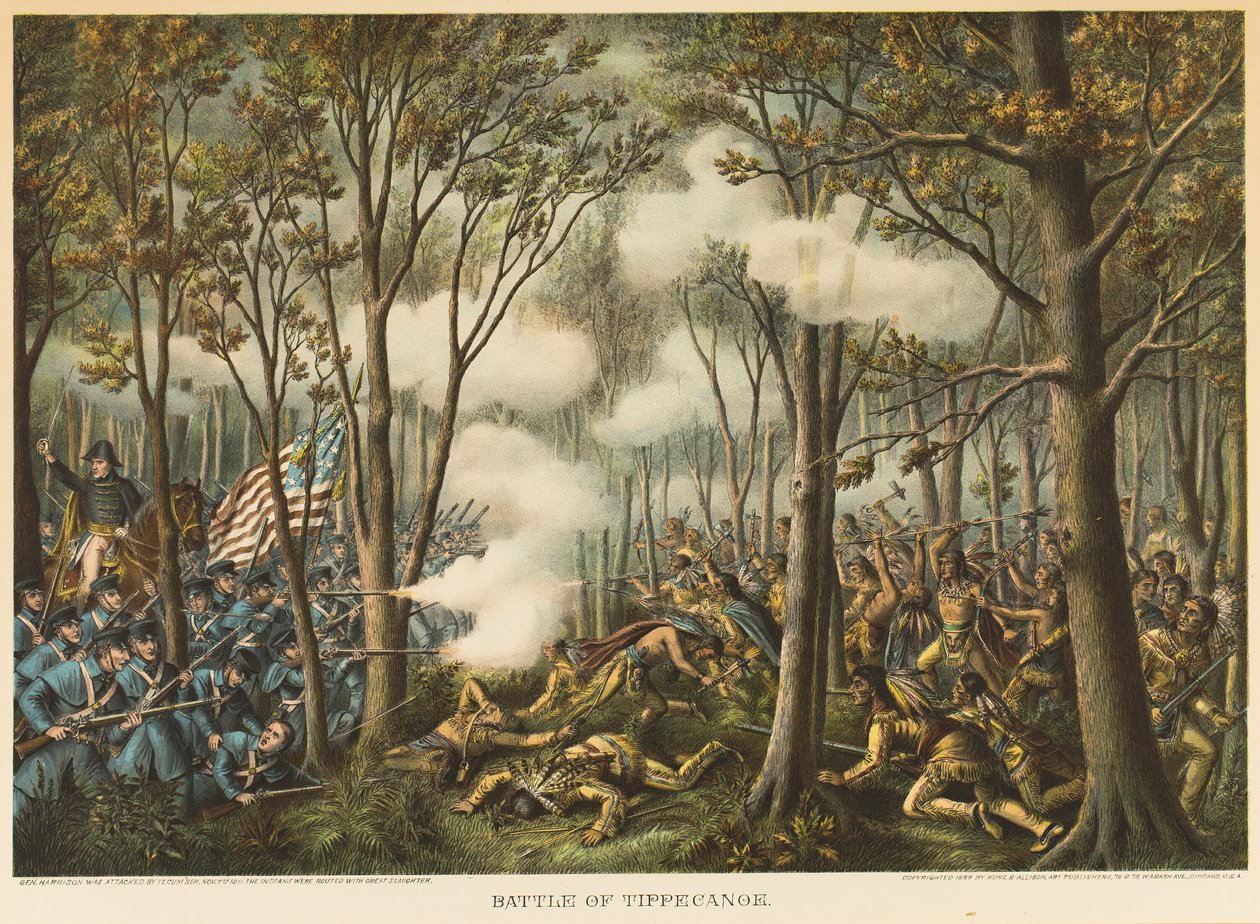 Battaglia di Tippecanoe da Kurz and Allison
