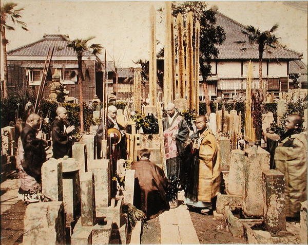 Un funerale giapponese da Kusakabe (attr. to) Kimbei