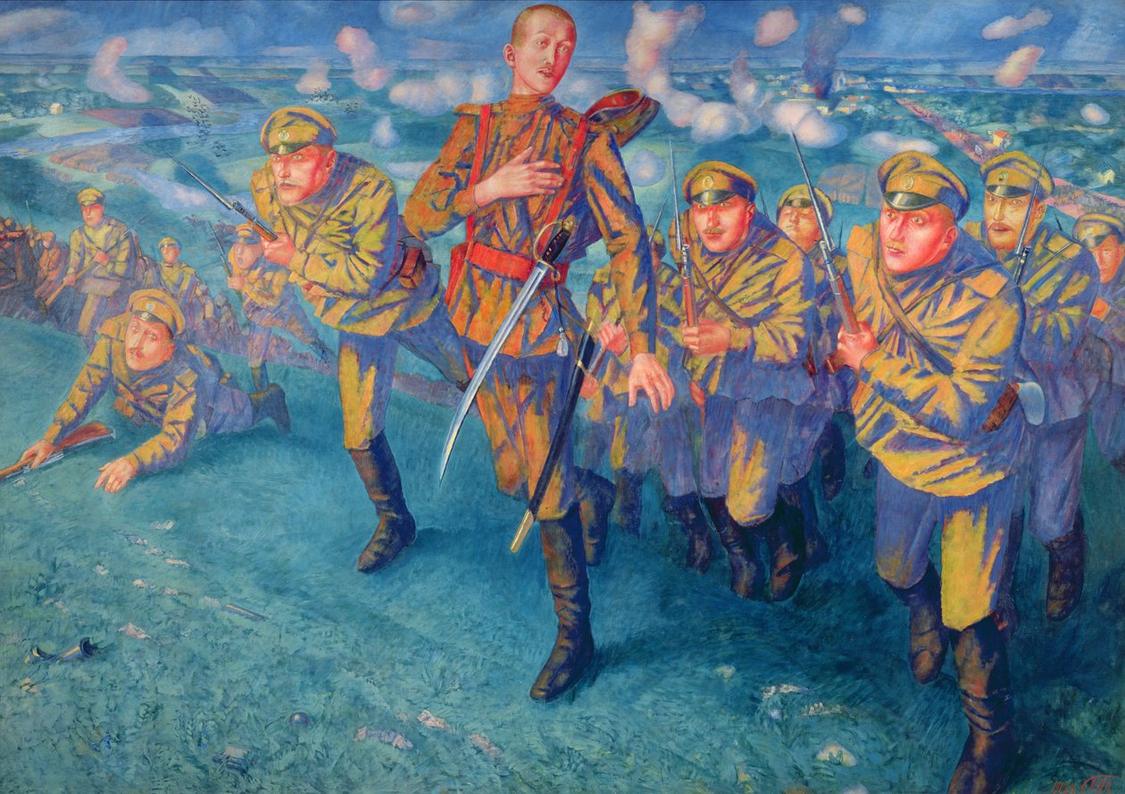 In Prima Linea da Kuzma Sergeevich Petrov-Vodkin
