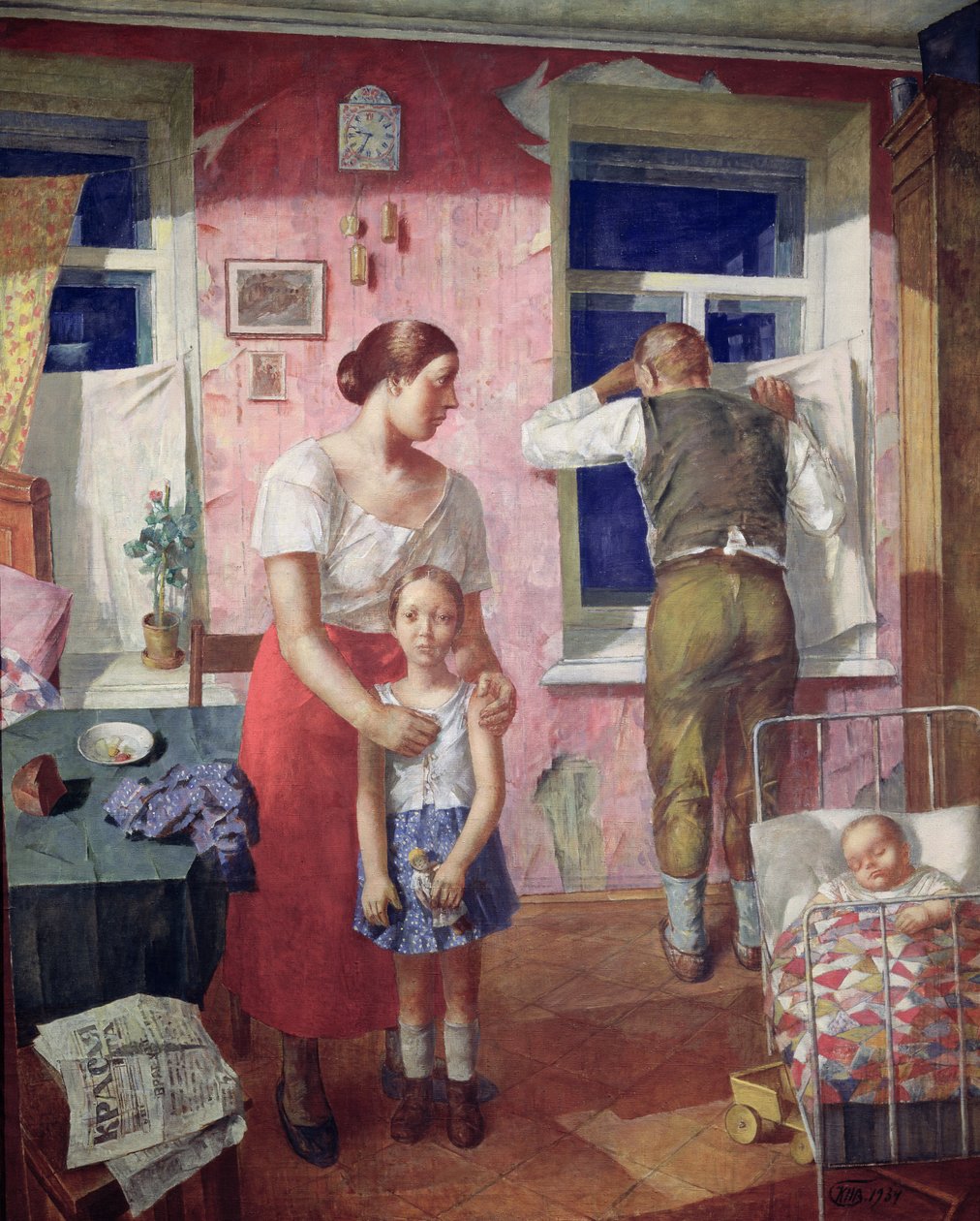 Allarme, 1934 da Kuzma Sergeevich Petrov Vodkin