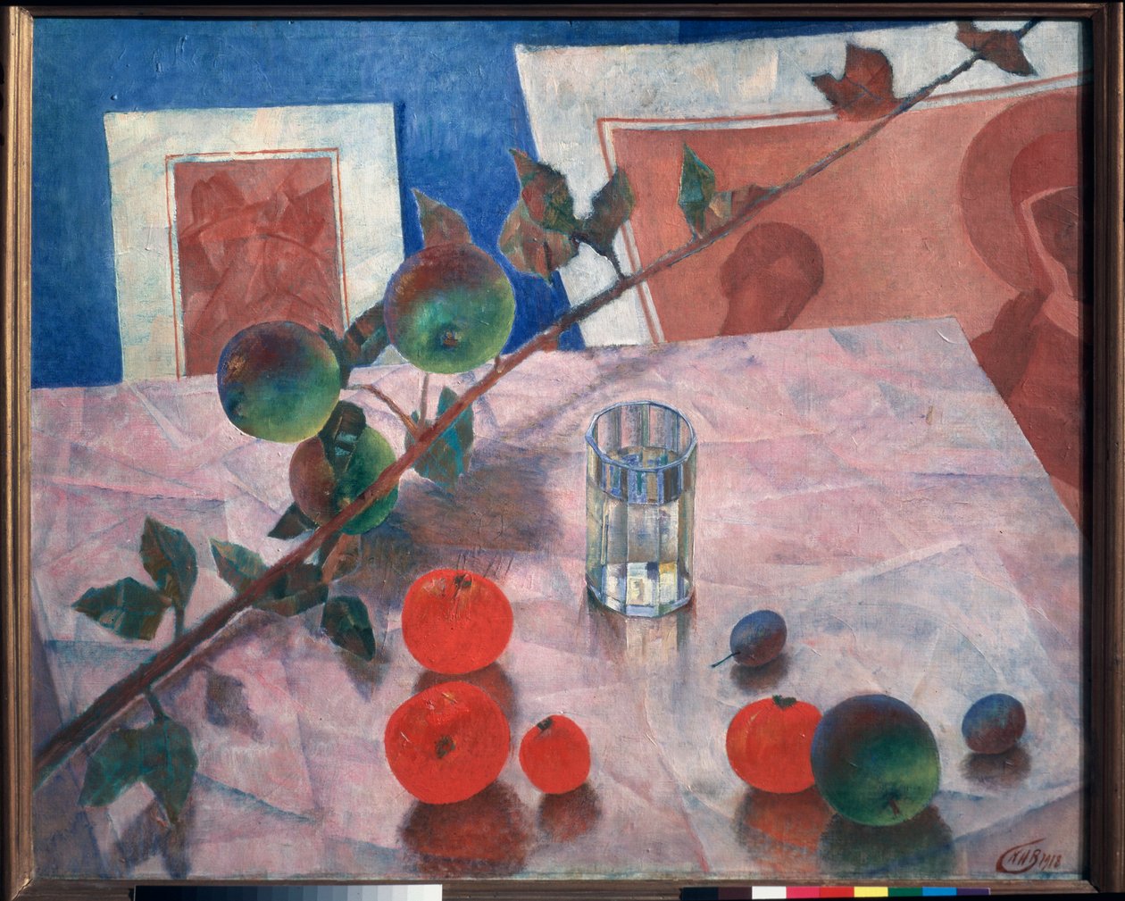 Natura morta in rosa da Kuzma Sergeevich Petrov Vodkin