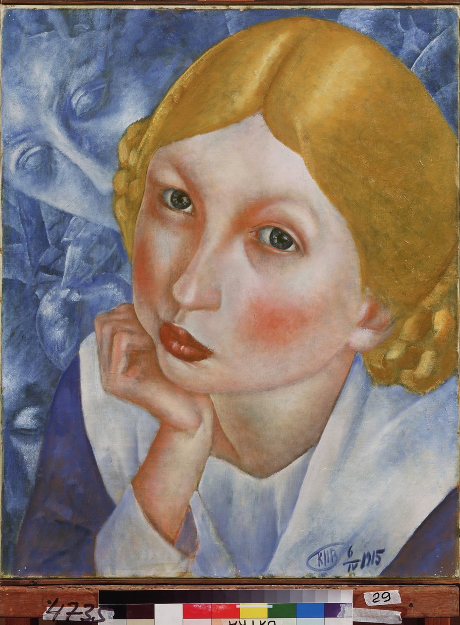 Ritratto di Ria da Kuzma Sergeevich Petrov Vodkin