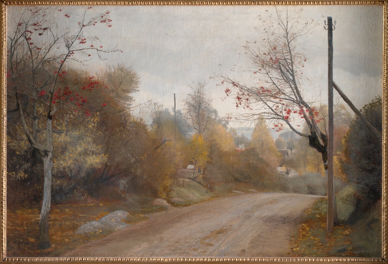 La strada a Mogenstrup, Zelanda. Autunno da Laurits Andersen Ring