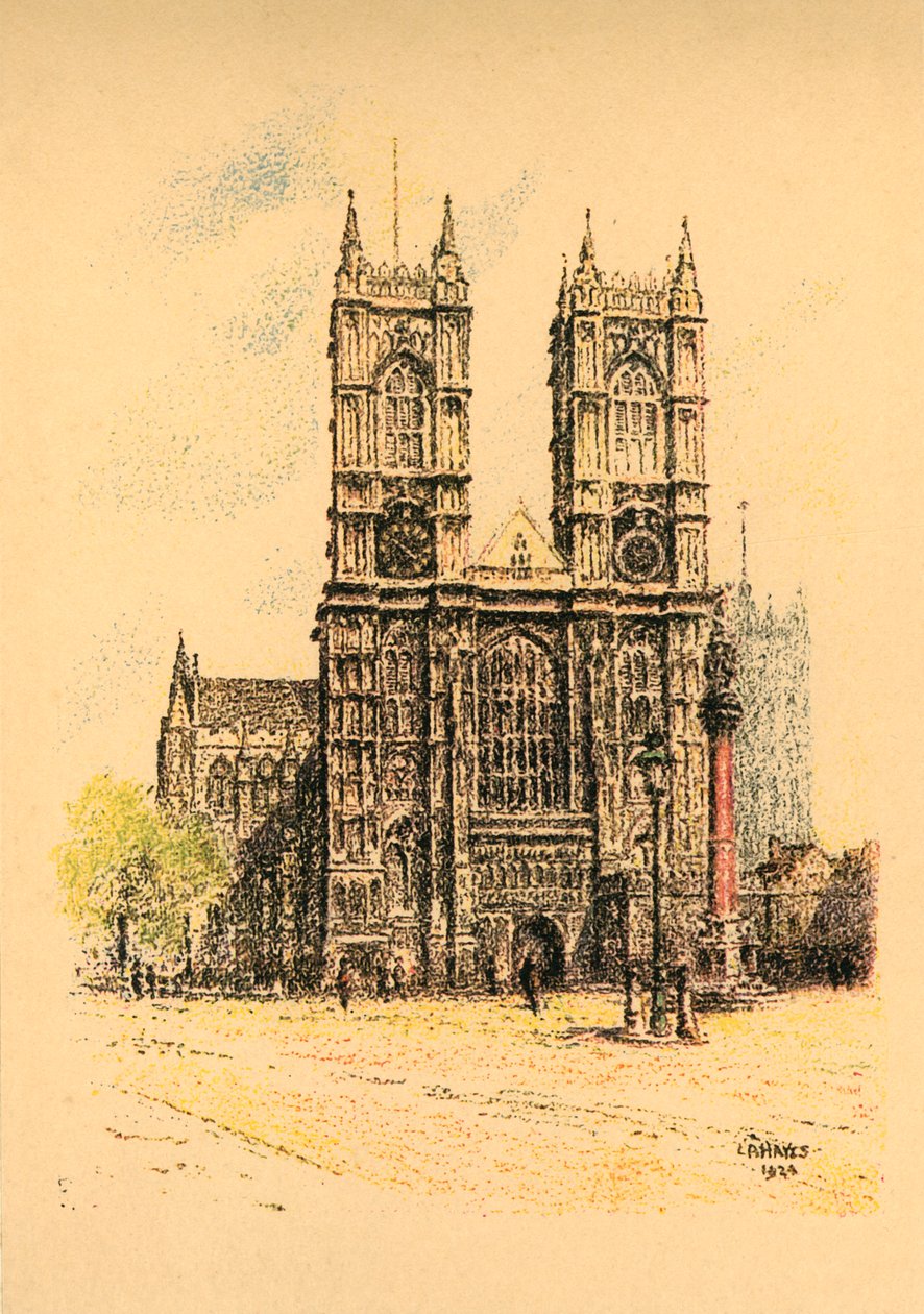 Abbazia di Westminster da L. A. Hayes