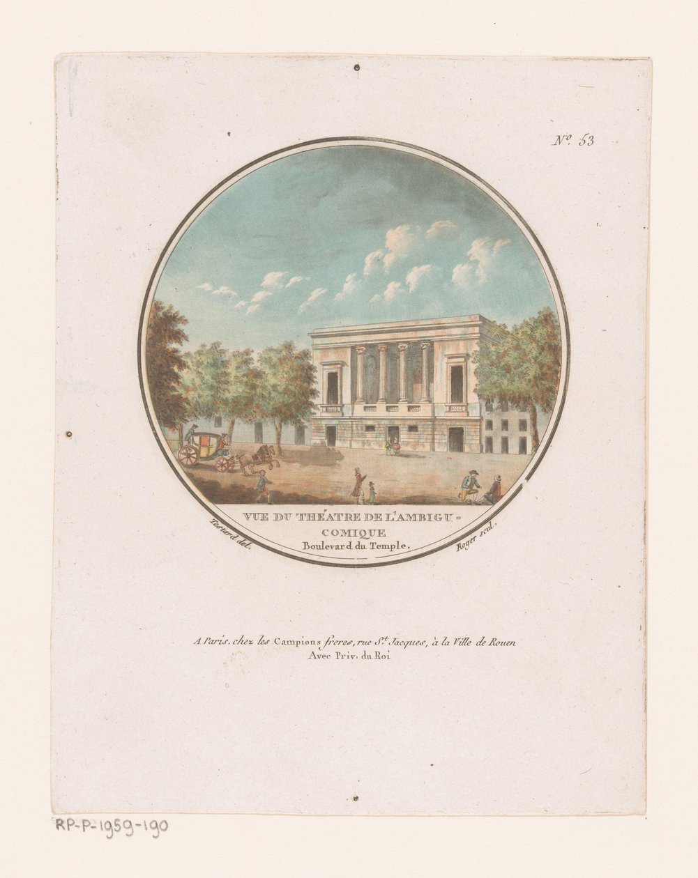 Vista sul Théâtre de l