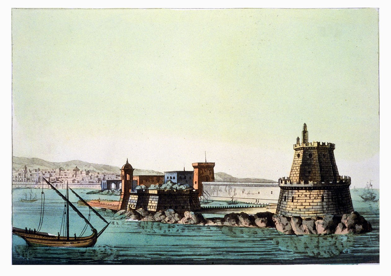 Il porto e il molo di Algeri, tavola 69 da 