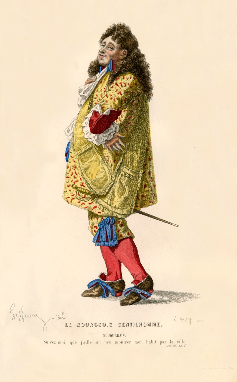 Monsieur Jourdain, 1868 da L. Wolff