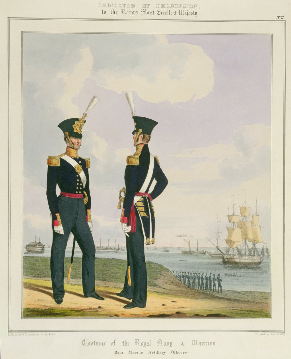 Ufficiali della Royal Marine Artillery, tavola 8 da 