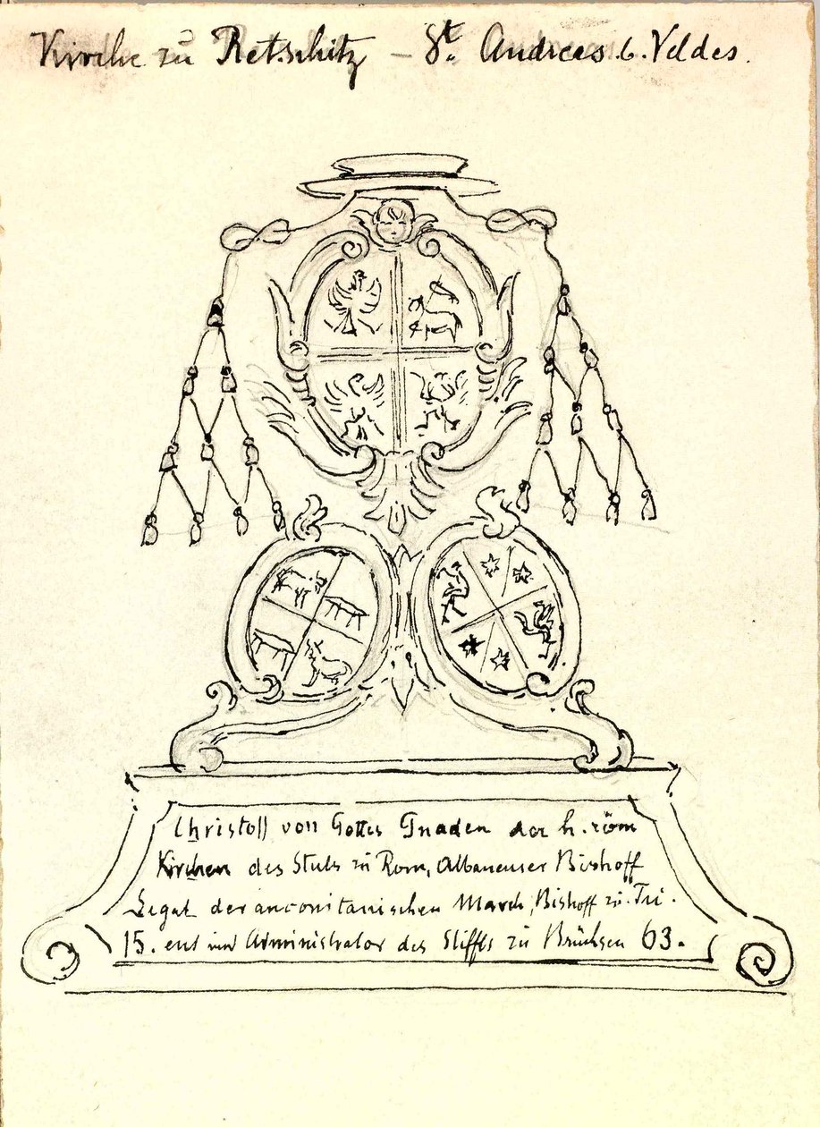 Stemma del vescovo di Bressanone da Ladislav Benesch