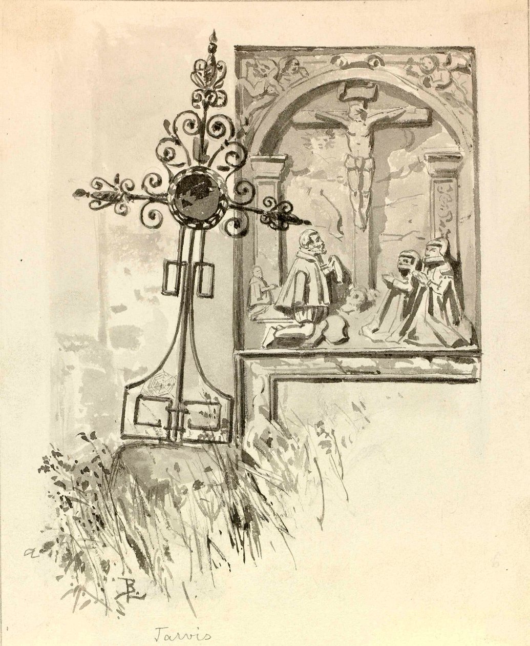 Lapide nel cimitero di Trbizu da Ladislav Benesch
