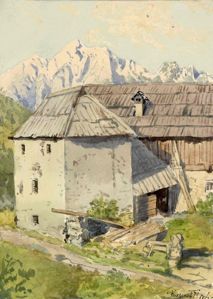 Podkoren con Ponco sullo sfondo da Ladislav Benesch