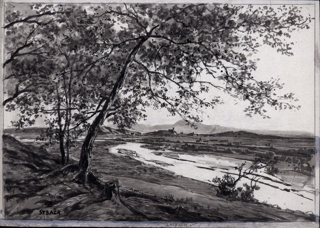 Vista da Straza verso Lubiana da Ladislav Benesch