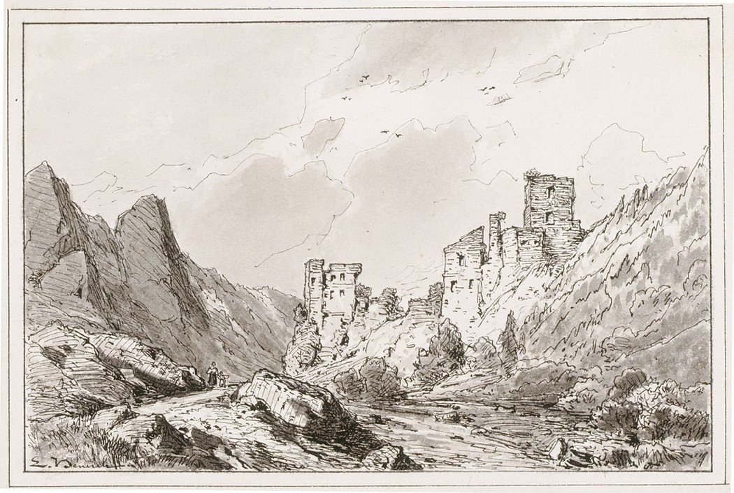 Rovine del castello di Kamen pri Begunjah III da Ladislav Benesch