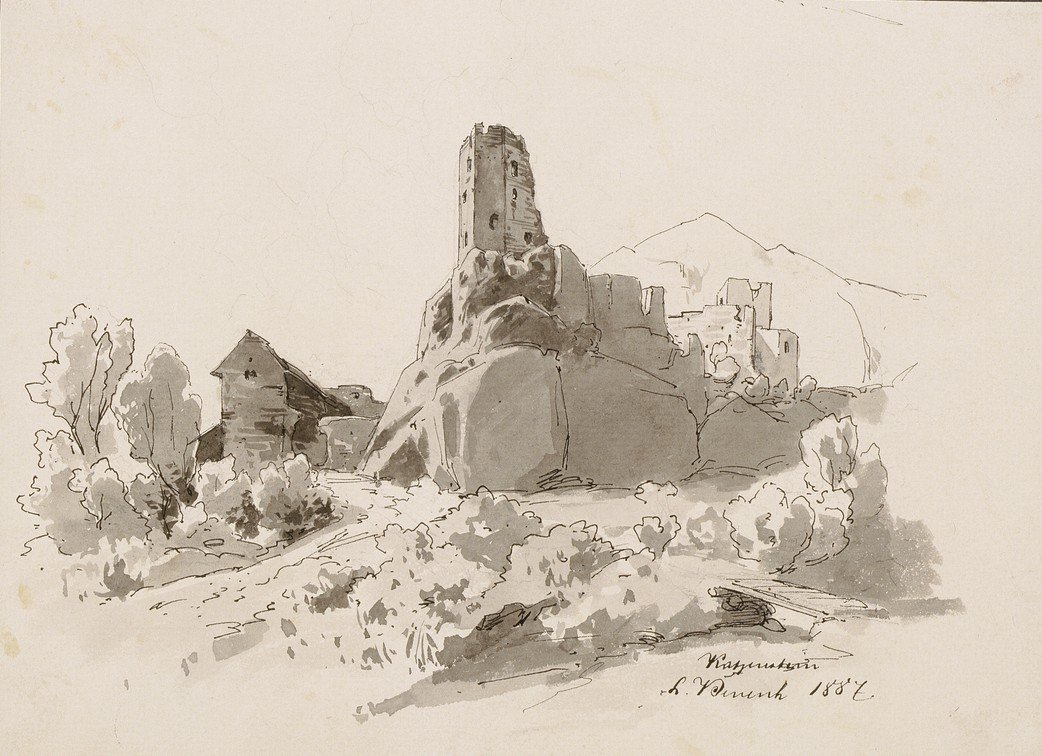 Rovine del castello di Kamen presso Begunje II da Ladislav Benesch