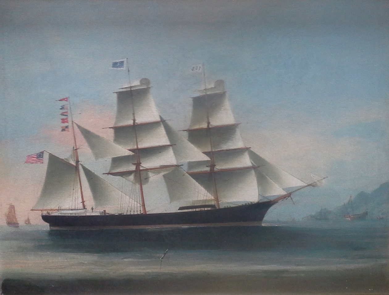 La nave Dioscuren arriva a Hong Kong, 1885, di Lai Sung da Lai Sung