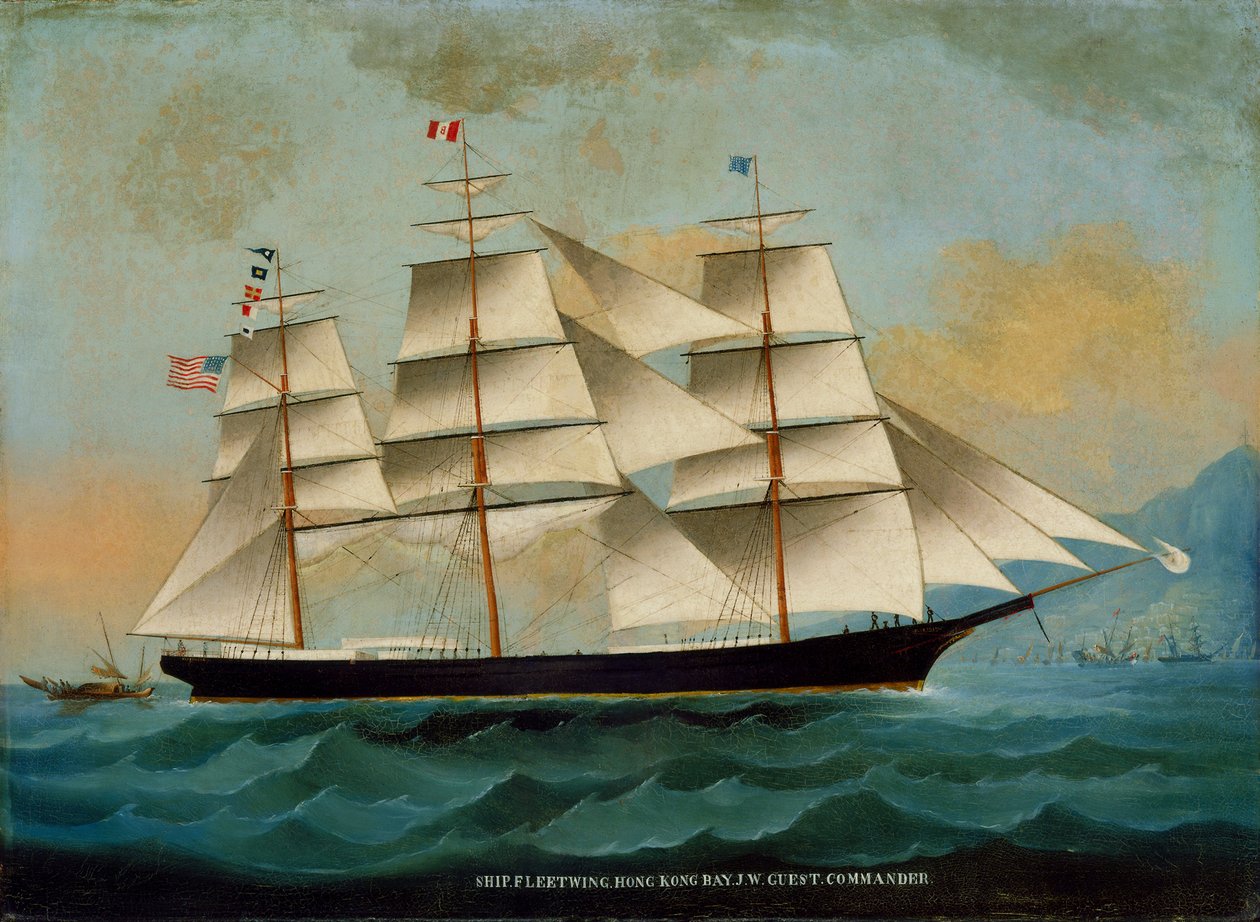 La nave Fleetwing, Baia di Hong Kong, J. W. Guest, Comandante da Lai Sung