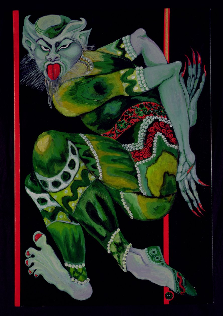 Il diavolo, dopo Bakst (Parte I), 1992 da Laila Shawa