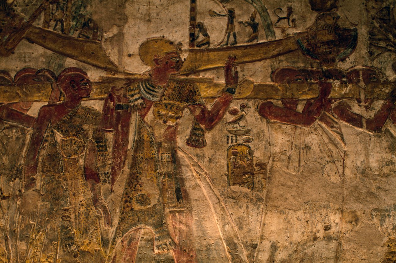 Bassorilievo dal tempio di Derr, Bassa Nubia, Egitto, civiltà egizia, Nuovo Regno, Dinastia XIX da Amadeo (after) Modigliani