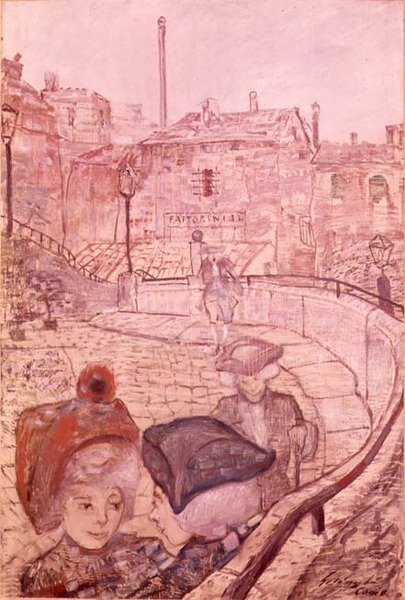 Pomeriggio di Domenica a Como, 1911-12 da Lajos Gulácsy