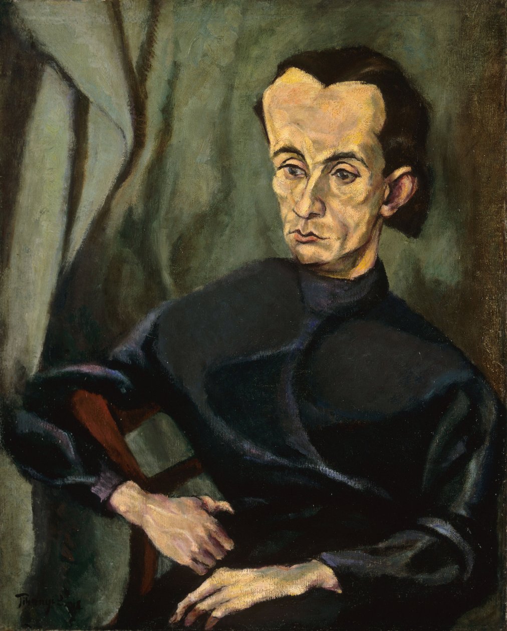 Ritratto di Lajos Kassak da Lajos Tihanyi