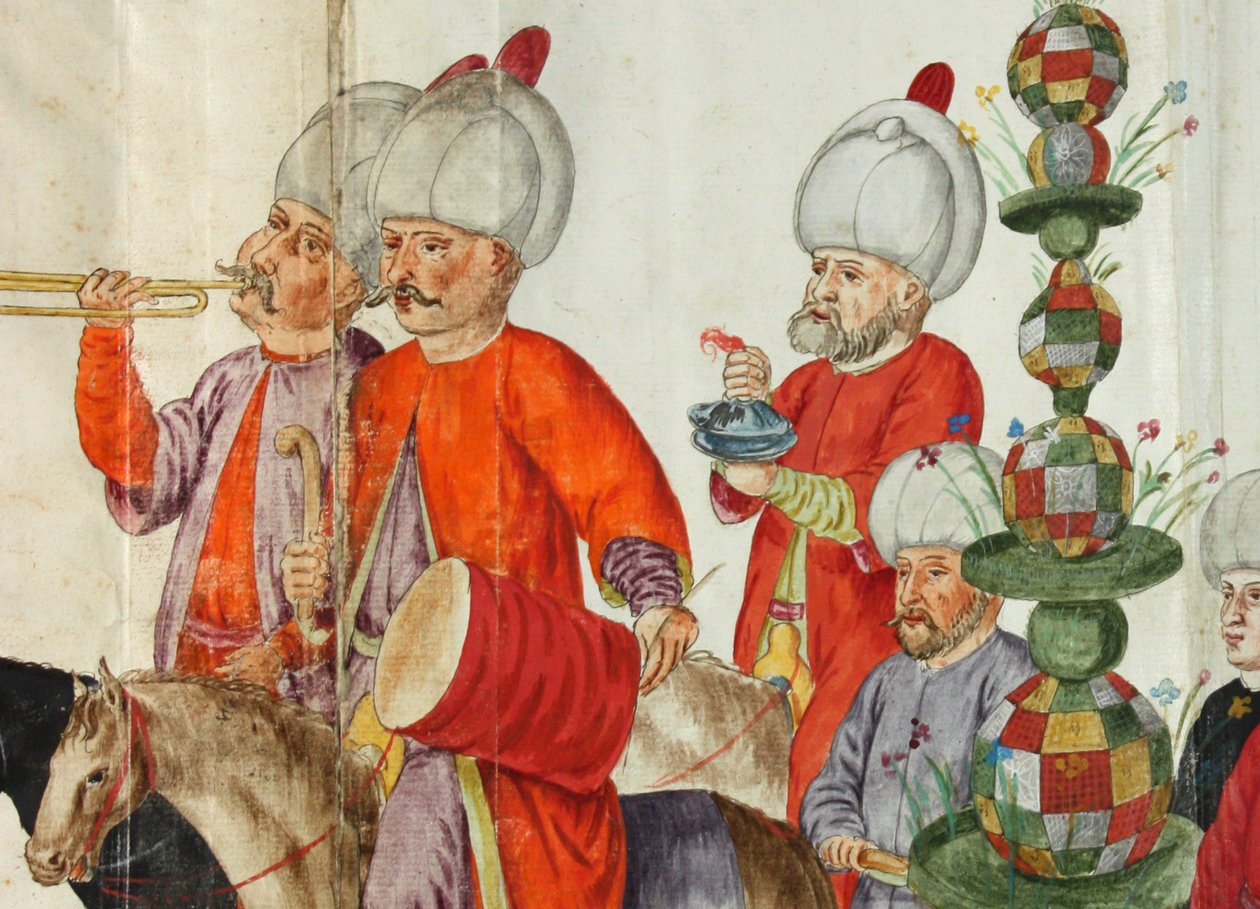 Illustrazione dal Kostumbuch di Lambert de Vos del 1574, ora nella Staats- und Universitätsbibliothek Bremen da Lambert de Vos de Vos