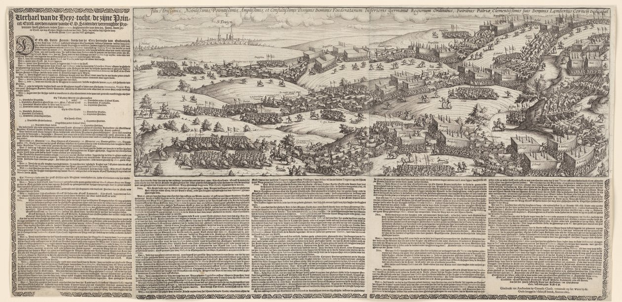 Marcia di Maurizio attraverso il Brabante verso Grave, 1602 da Lambert Cornelisz.