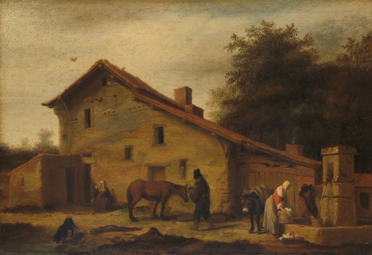 Una locanda nei dintorni di Nantes da Lambert Doomer