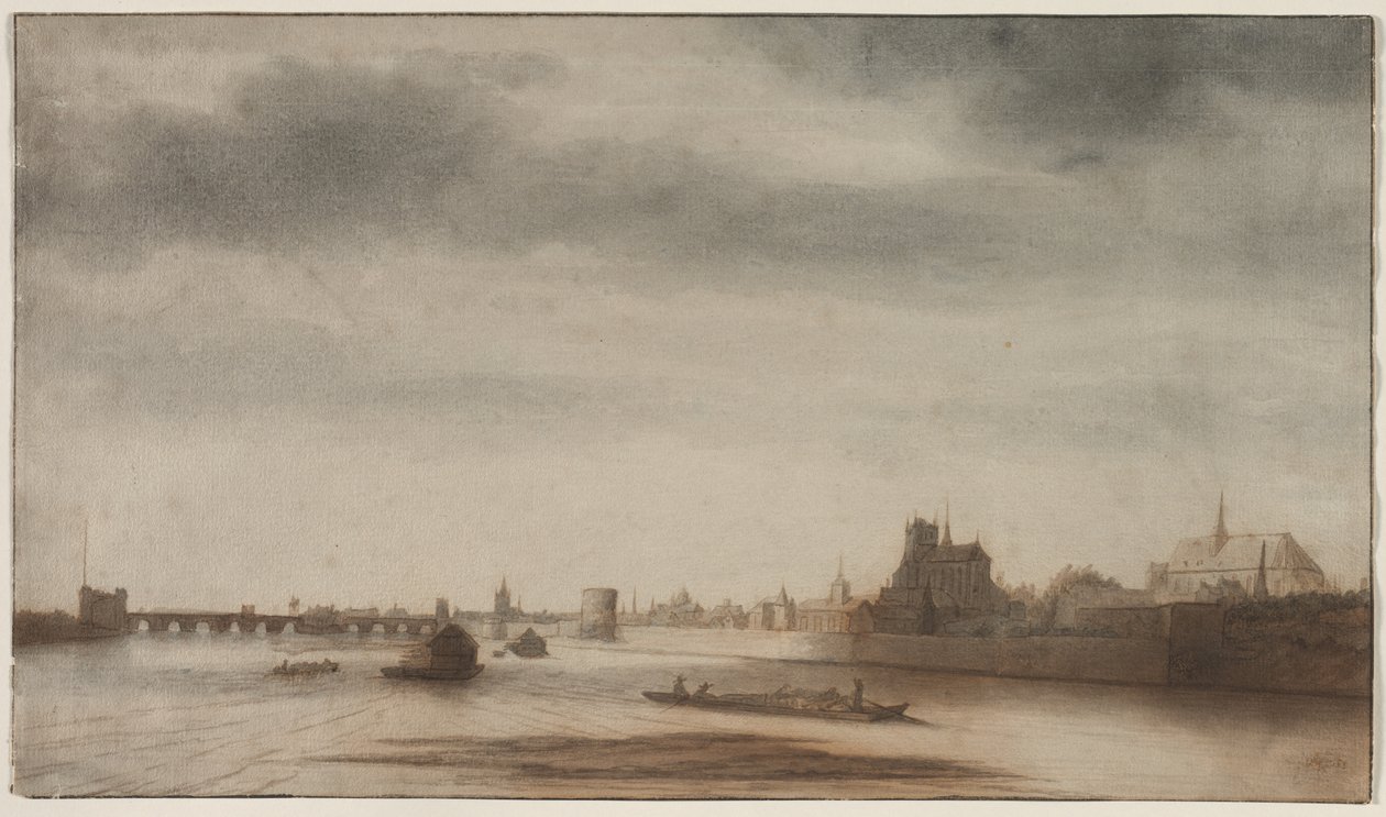 Veduta di Orléans dalla Loira da Lambert Doomer