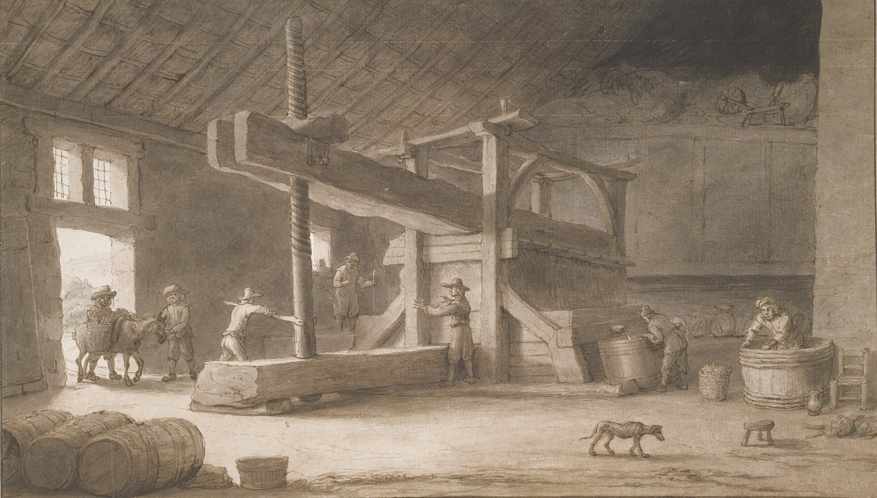 Torchio di Monsieur Dittyl, fuori Nantes, c.1670 da Lambert Doomer