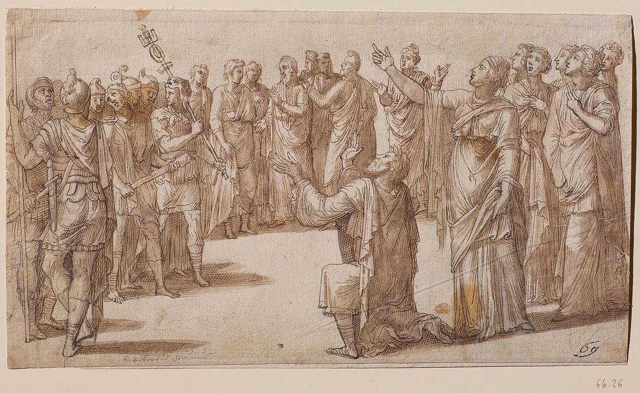 Augusto e la Sibilla Tiburtina da Lambert Lombard