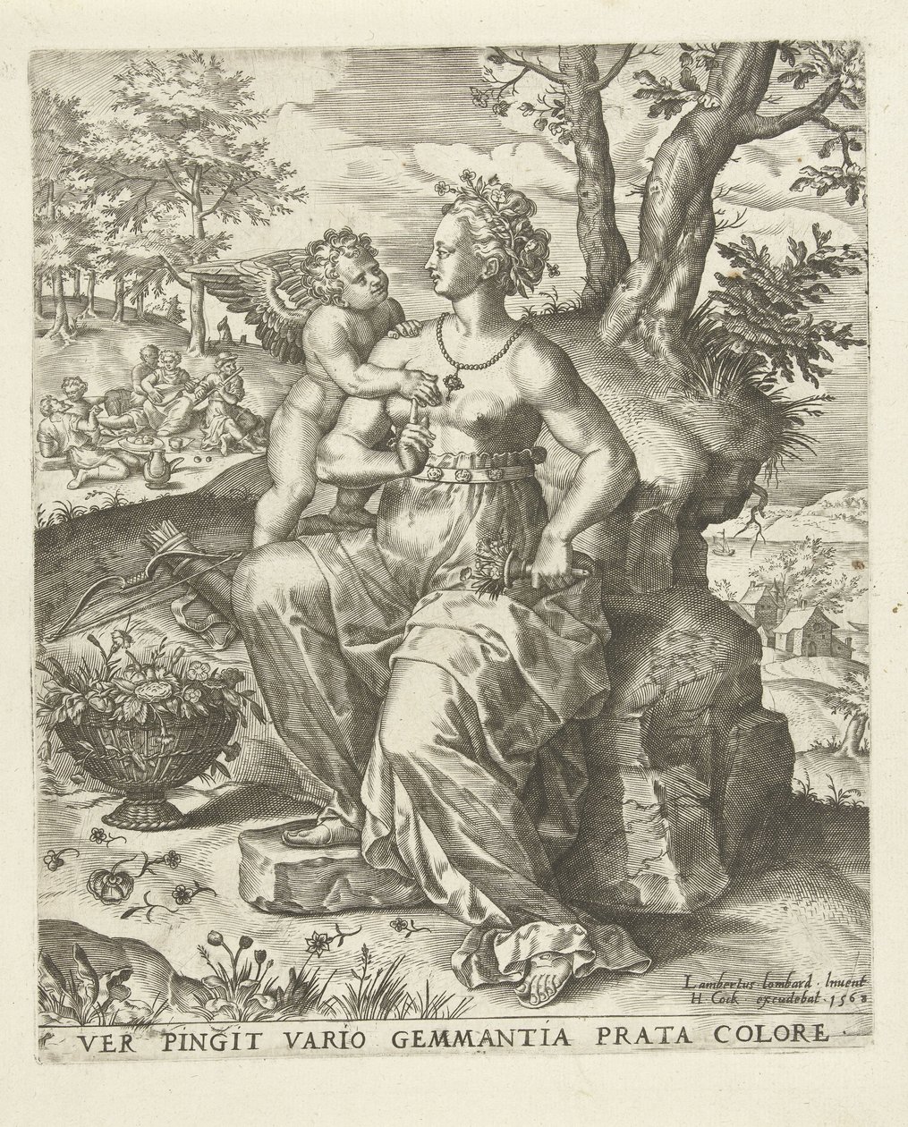 Primavera: Venere e Cupido da Lambert Lombard