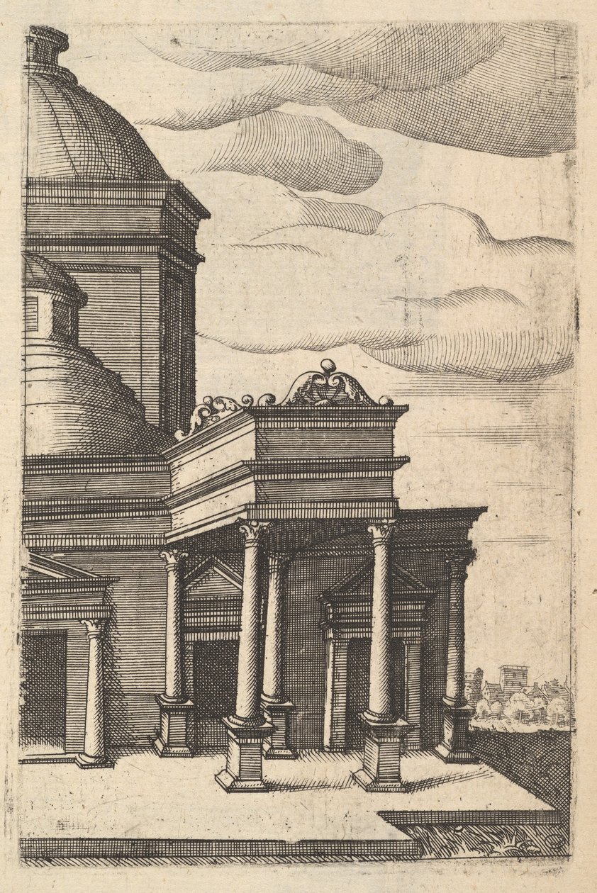 Vista Parziale di un Edificio [Templum Veneris] dalla serie 