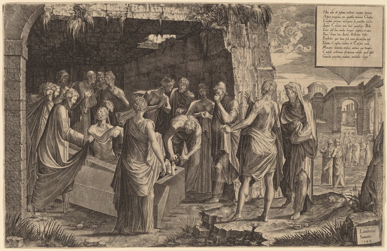 La resurrezione di Lazzaro da Lambert Suavius