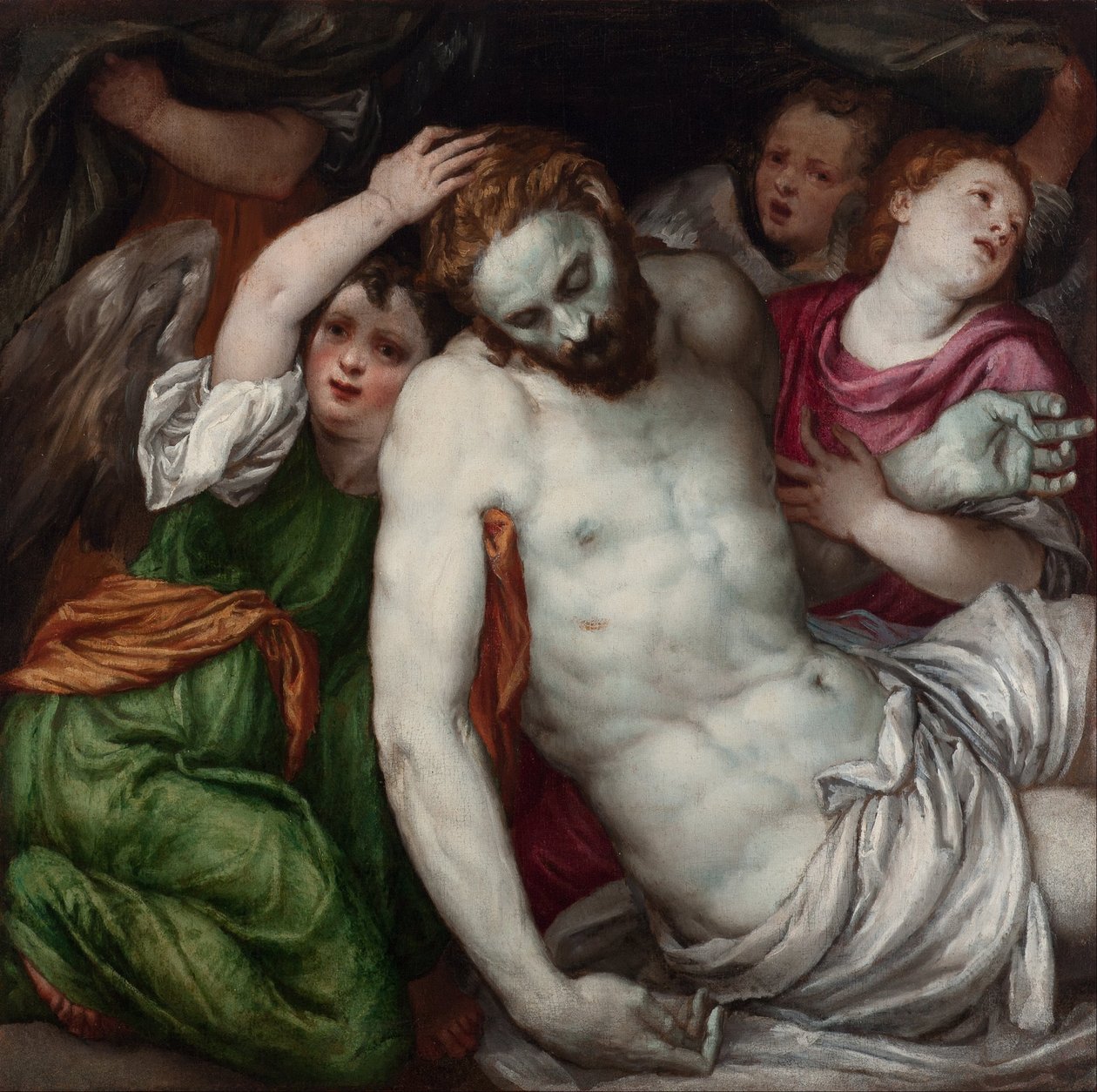 Pietà e angeli da Lambert Sustris