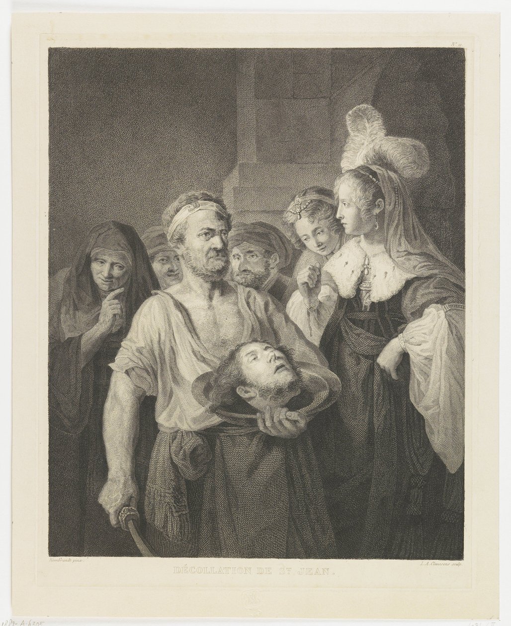 Salomè riceve la testa di Giovanni Battista da Lambertus Antonius Claessens