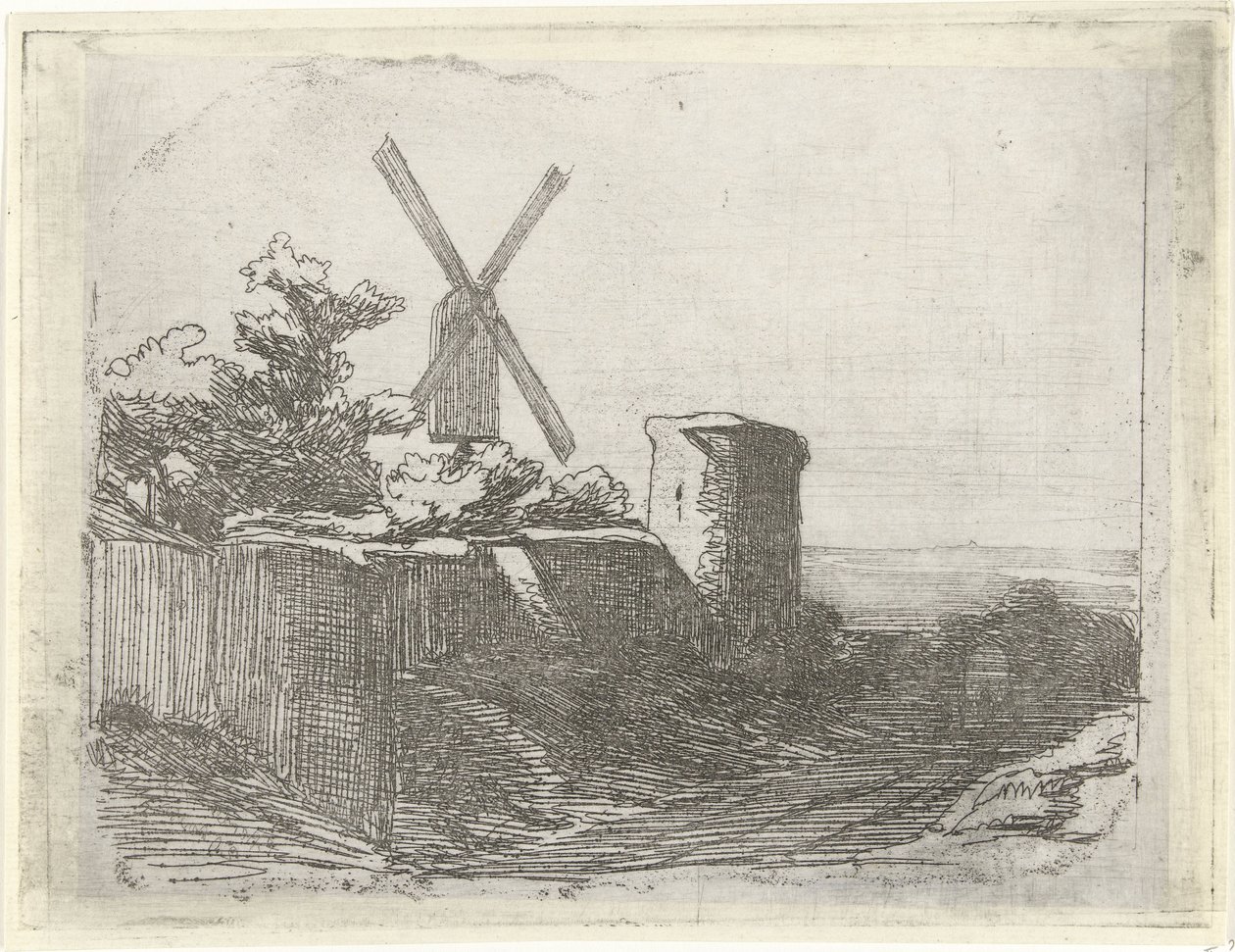 Rovina con mulino da Lambertus  Hardenberg