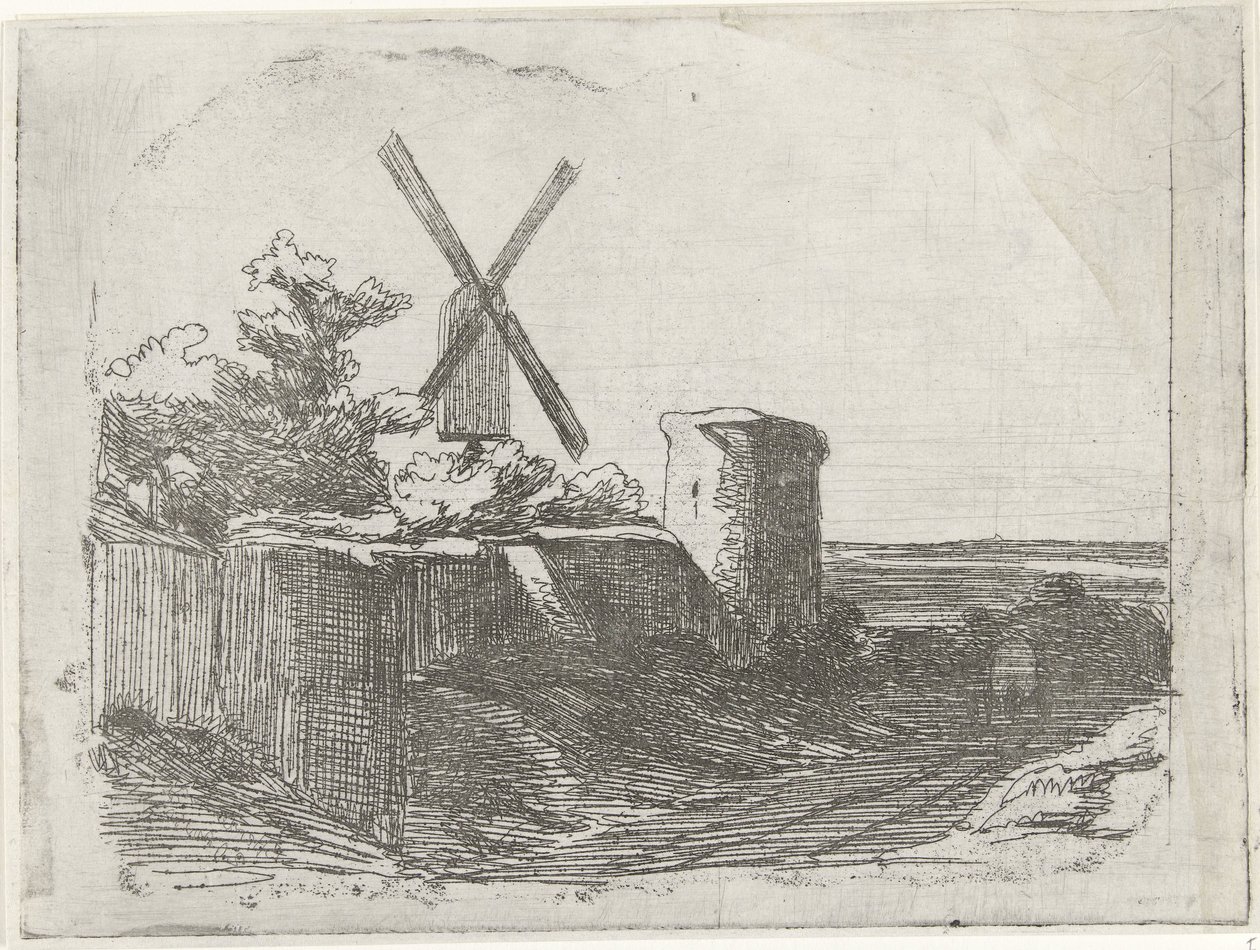 Rovina con mulino da Lambertus  Hardenberg