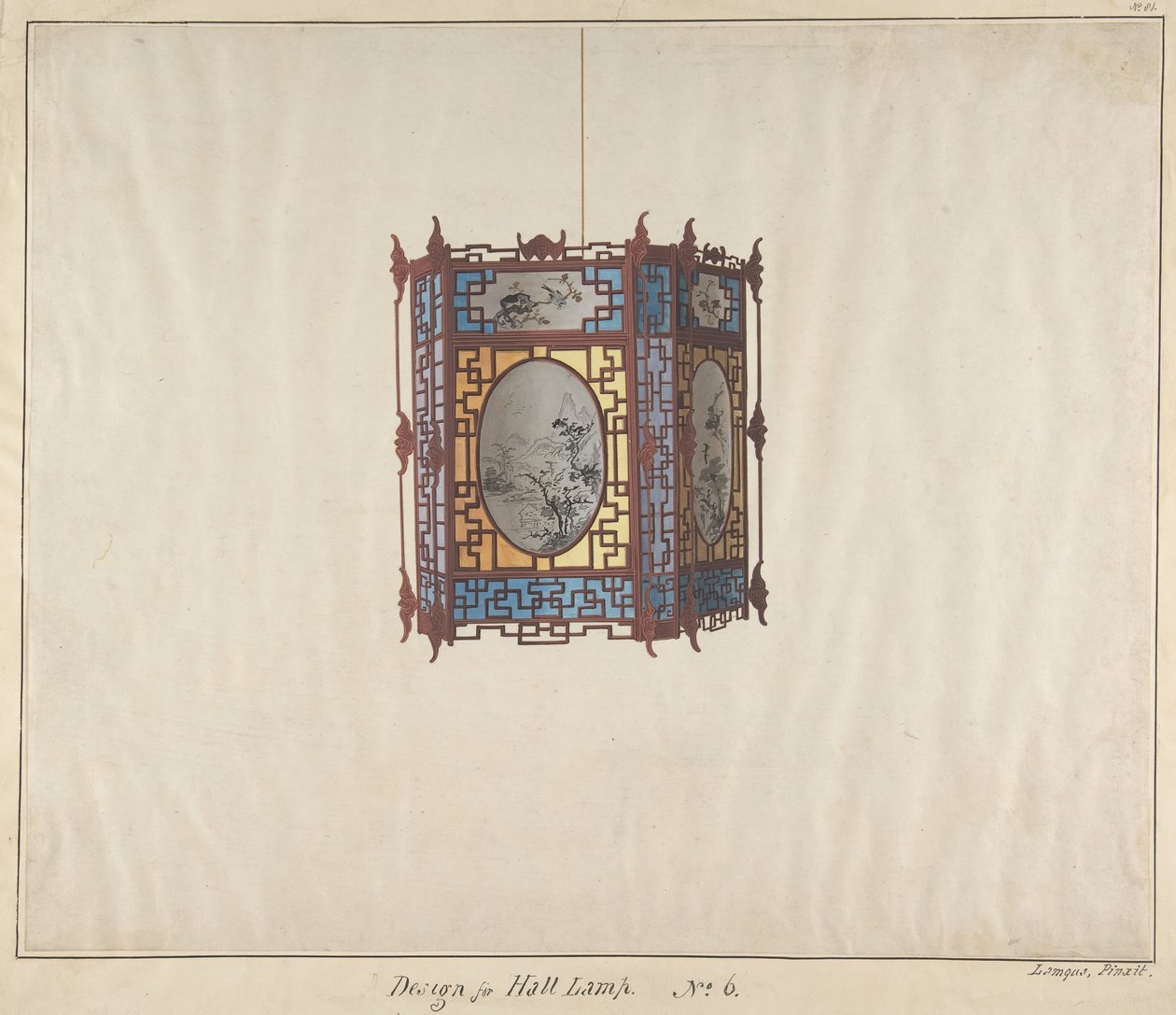 Progetto per una lampada da sala n.6 da Lamqua