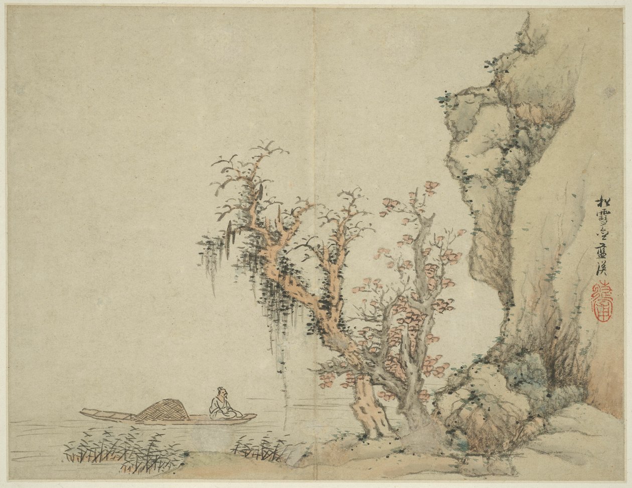 Paesaggio nello stile dei maestri antichi: Songxuezhai Lan Ying da Lan Ying