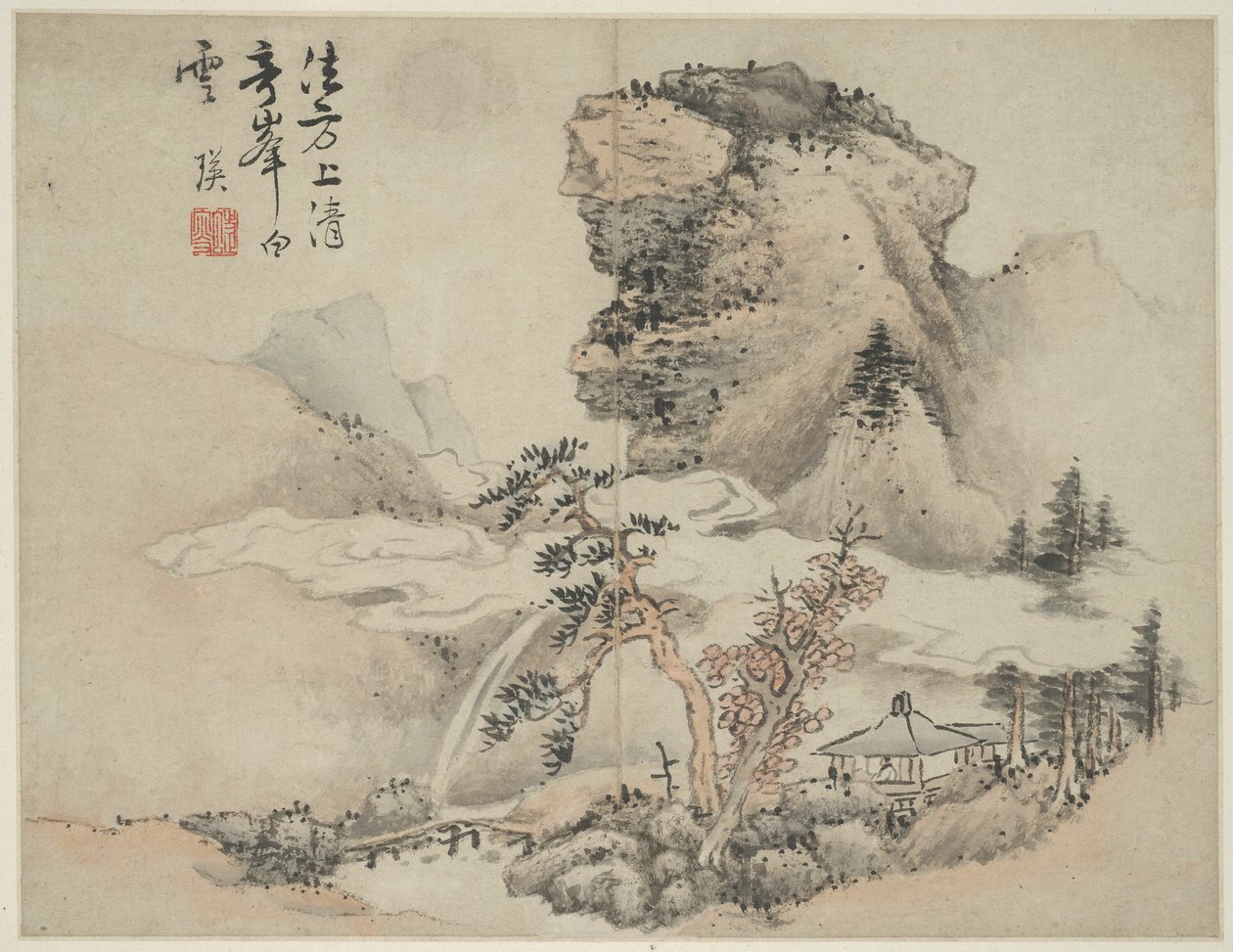 Paesaggio nello stile degli antichi maestri: dopo Fang Congyi (attivo c. 1340-80) da Lan Ying