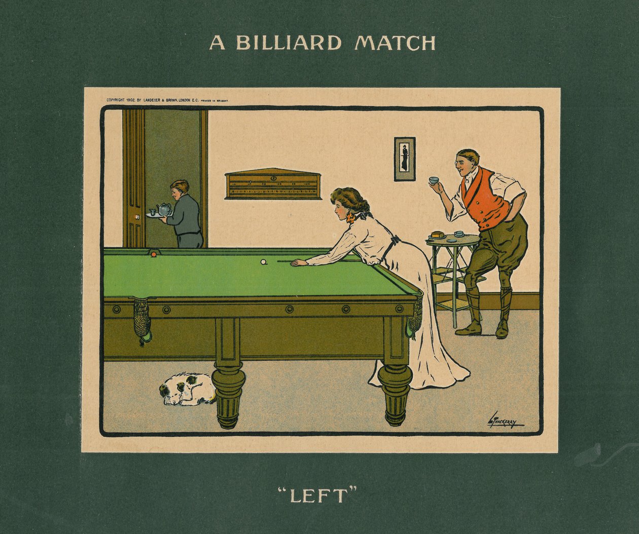 Una partita a biliardo - Sinistra da Lance Thackeray