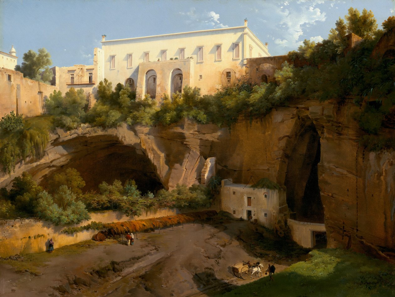 Veduta di una villa, Pizzofalcone, Napoli, c. 1819 da Lancelot Théodore Turpin de Crissé de Crissé