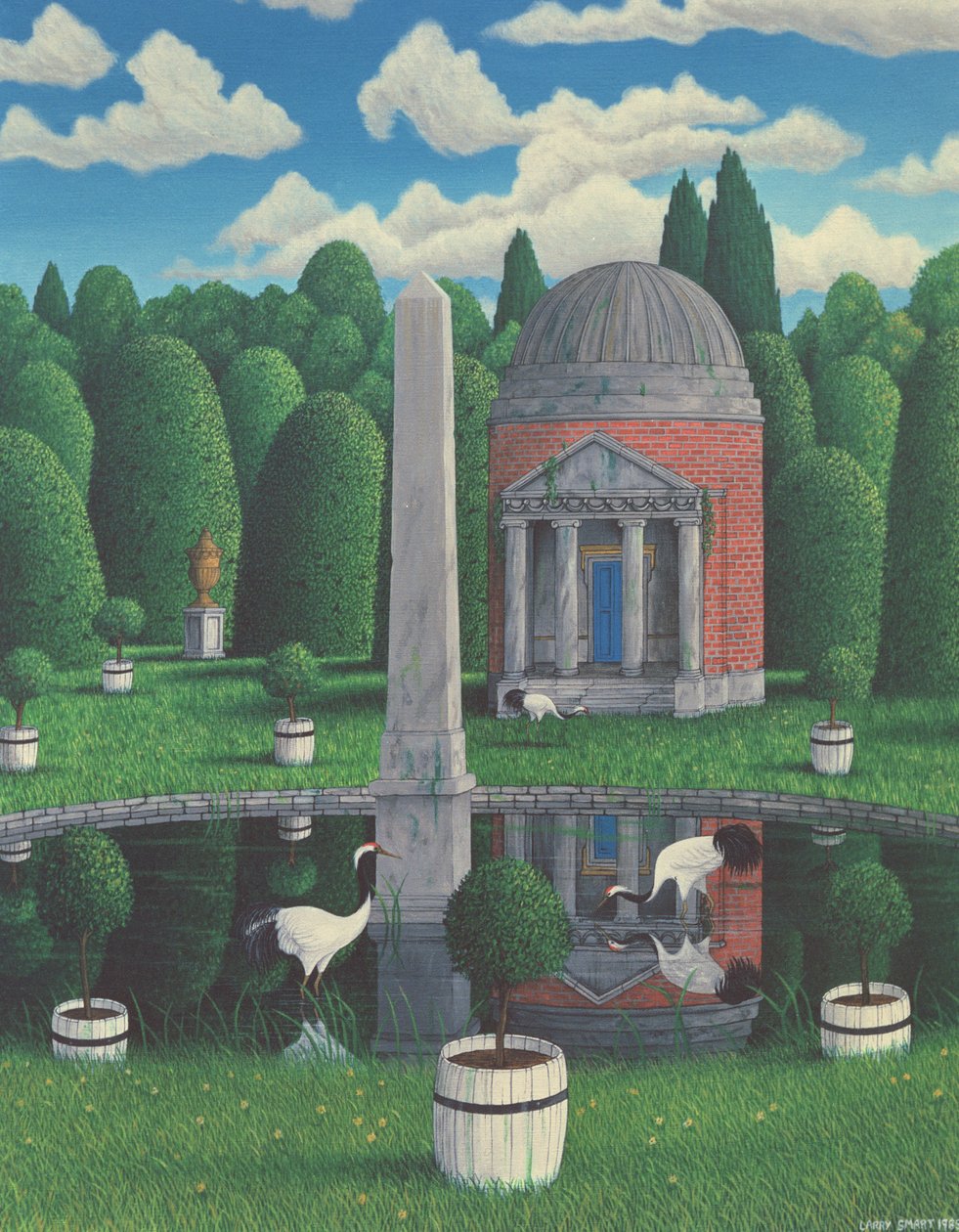 Tempio, Giardini di Chiswick House, 1989 da Larry Smart
